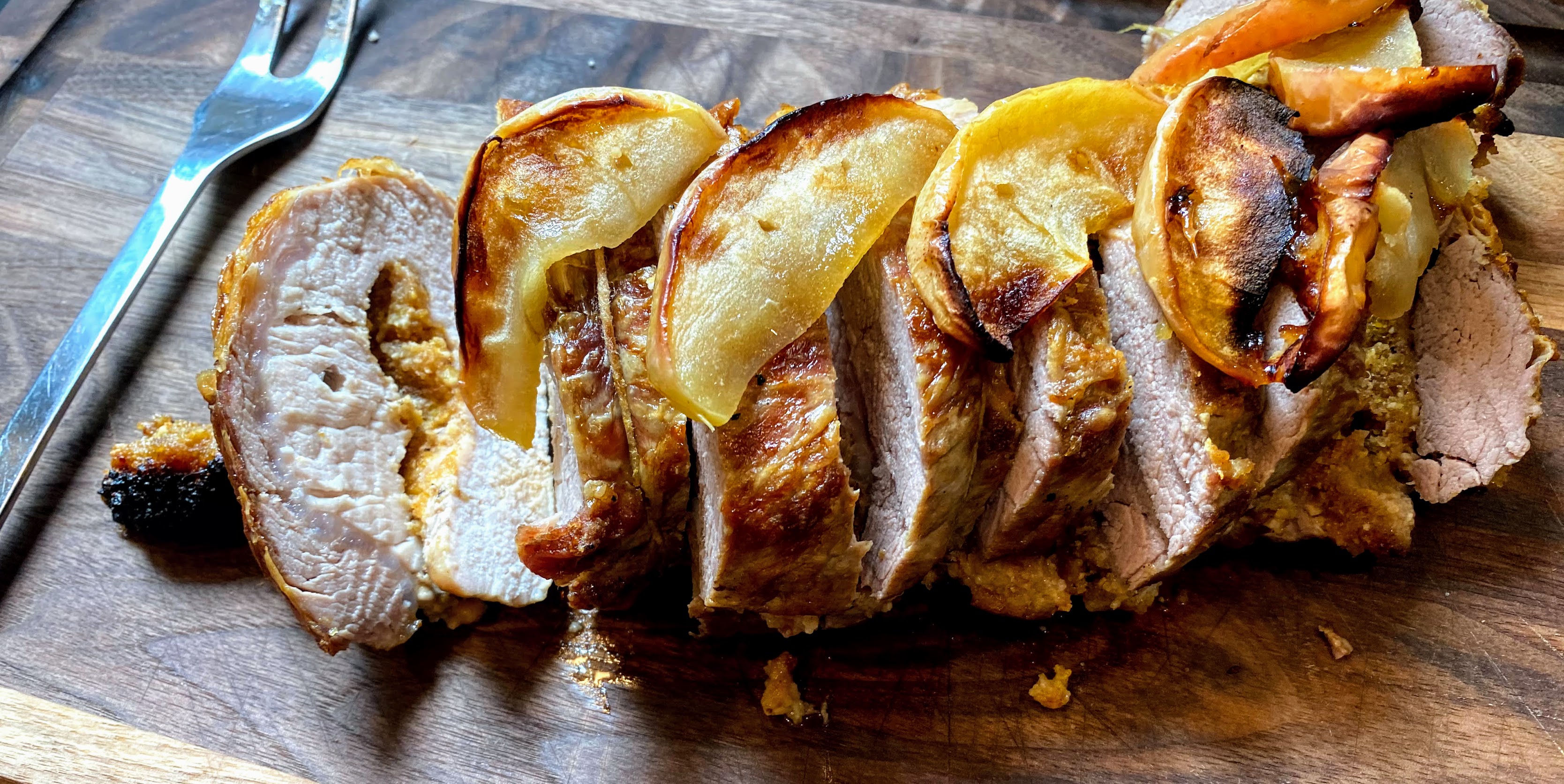 Apricot and date stuffed pork loin Apricot and date stuffed pork loin